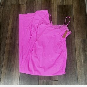 SKIMS Fits Everybody lace maxi dress